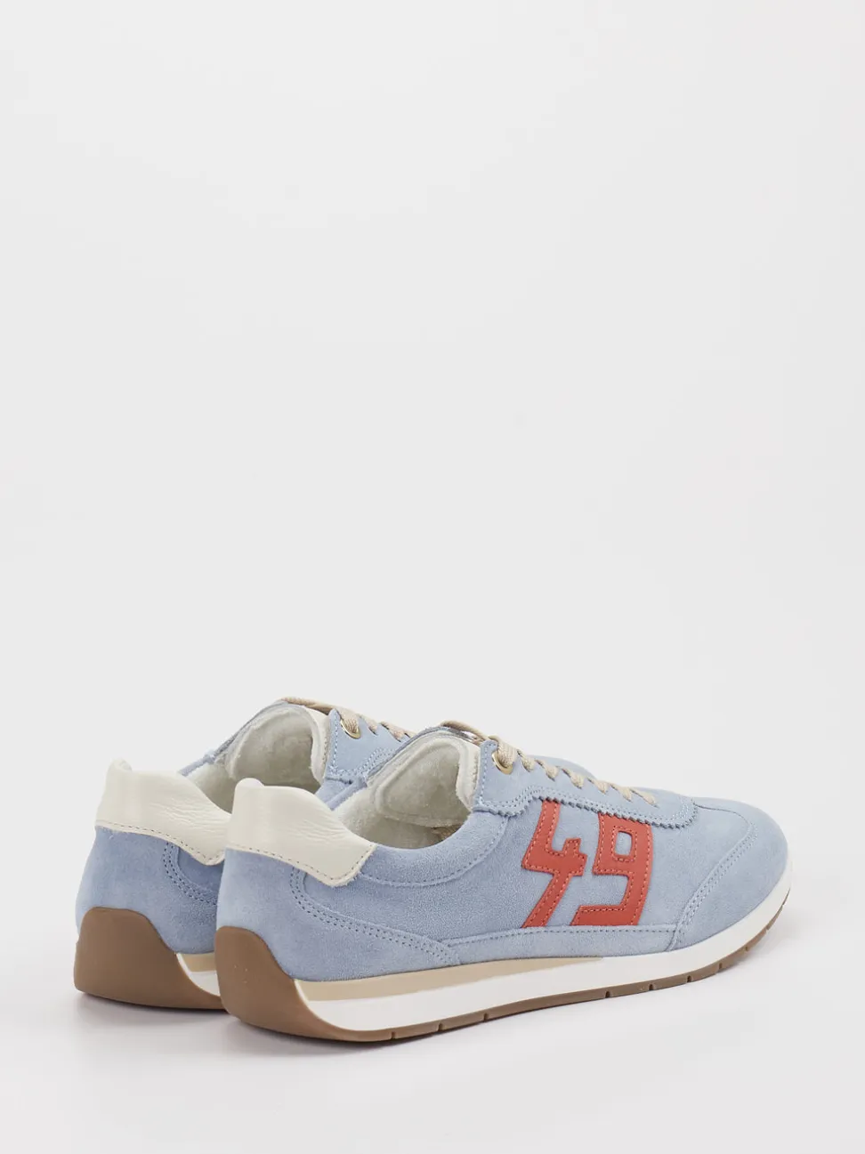 Ara – Sneaker aus Veloursleder Hellblau