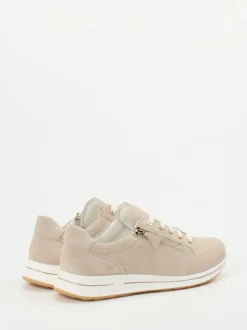 Ara – Sneaker aus Veloursleder in Beige