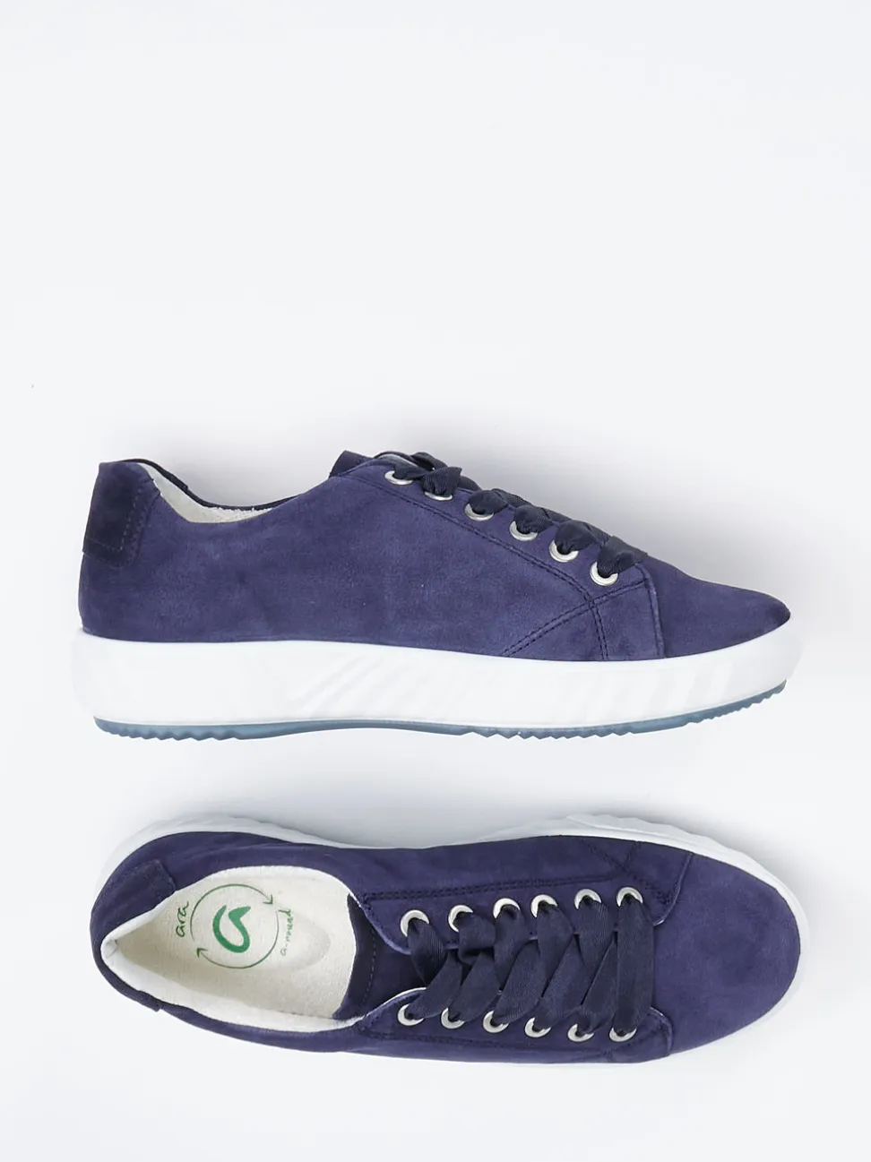 Ara – Sneaker aus Veloursleder Dunkelblau