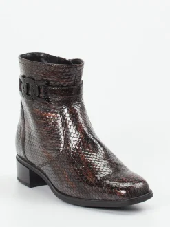 Ara – Stiefelette aus geprägtem Leder in Braun