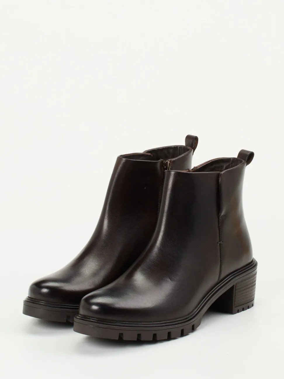 Ara – Stiefelette aus Kalbleder in Dunkelbraun