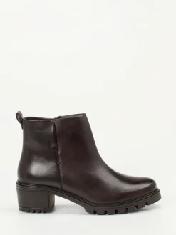 Ara – Stiefelette aus Kalbleder in Dunkelbraun