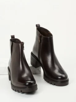Ara – Stiefelette aus Kalbleder in Dunkelbraun
