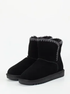 Ara – Stiefelette aus Veloursleder Schwarz
