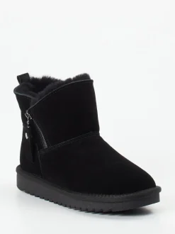 Ara – Stiefelette aus Veloursleder schwarz