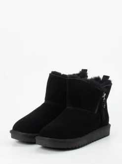Ara – Stiefelette aus Veloursleder schwarz
