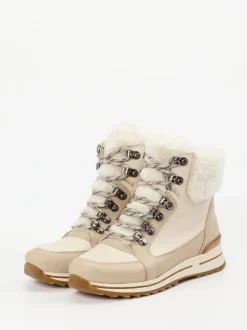 Ara – Stiefeletten aus Kalbleder in Beige