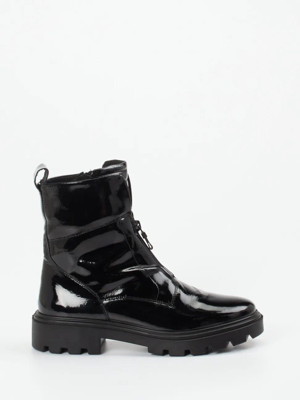 Ara – Stiefeletten aus Lackleder schwarz glänzend