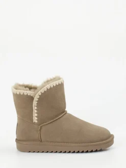 Ara – Winter-Boots aus Veloursleder in Beige