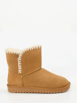 Ara – Winter-Boots aus Veloursleder camelbraun
