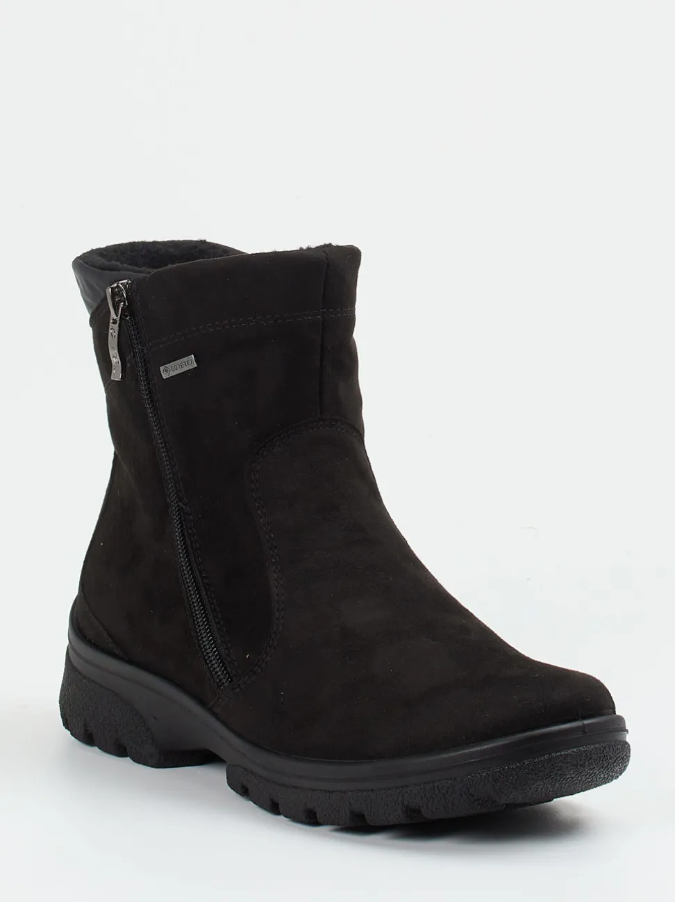 Ara – Winterstiefelette aus Veloursleder Schwarz