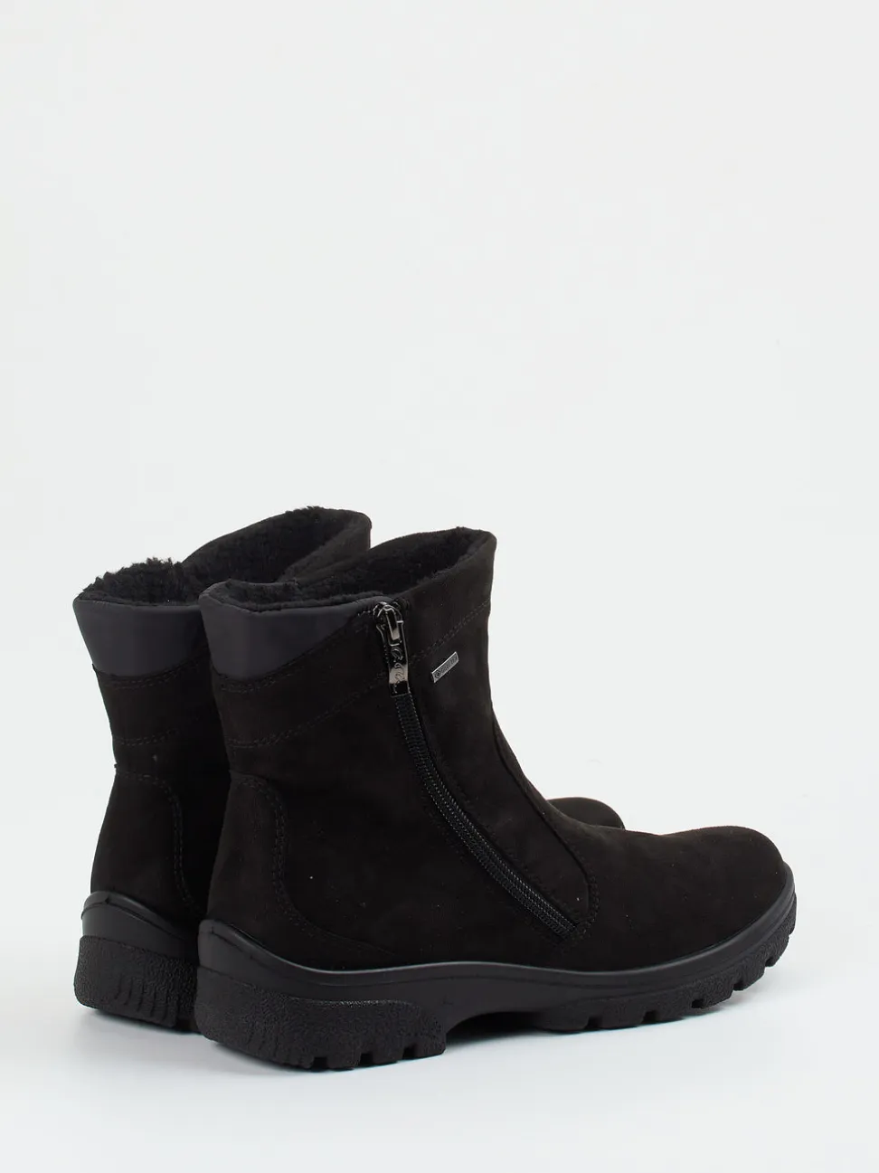 Ara – Winterstiefelette aus Veloursleder Schwarz