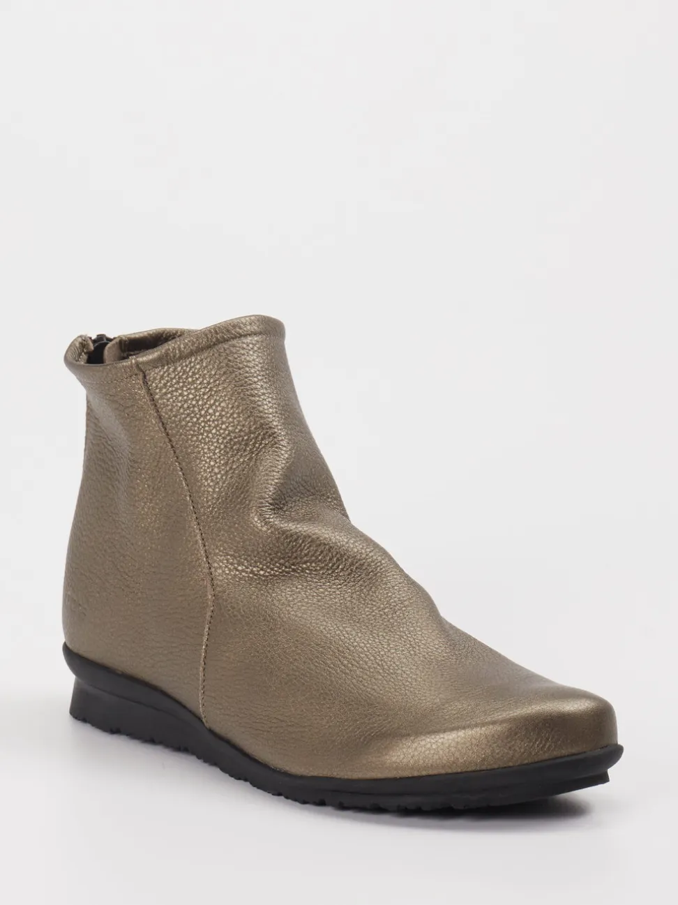 Arche – Ankle Boots aus Metallicleder bronzebraun