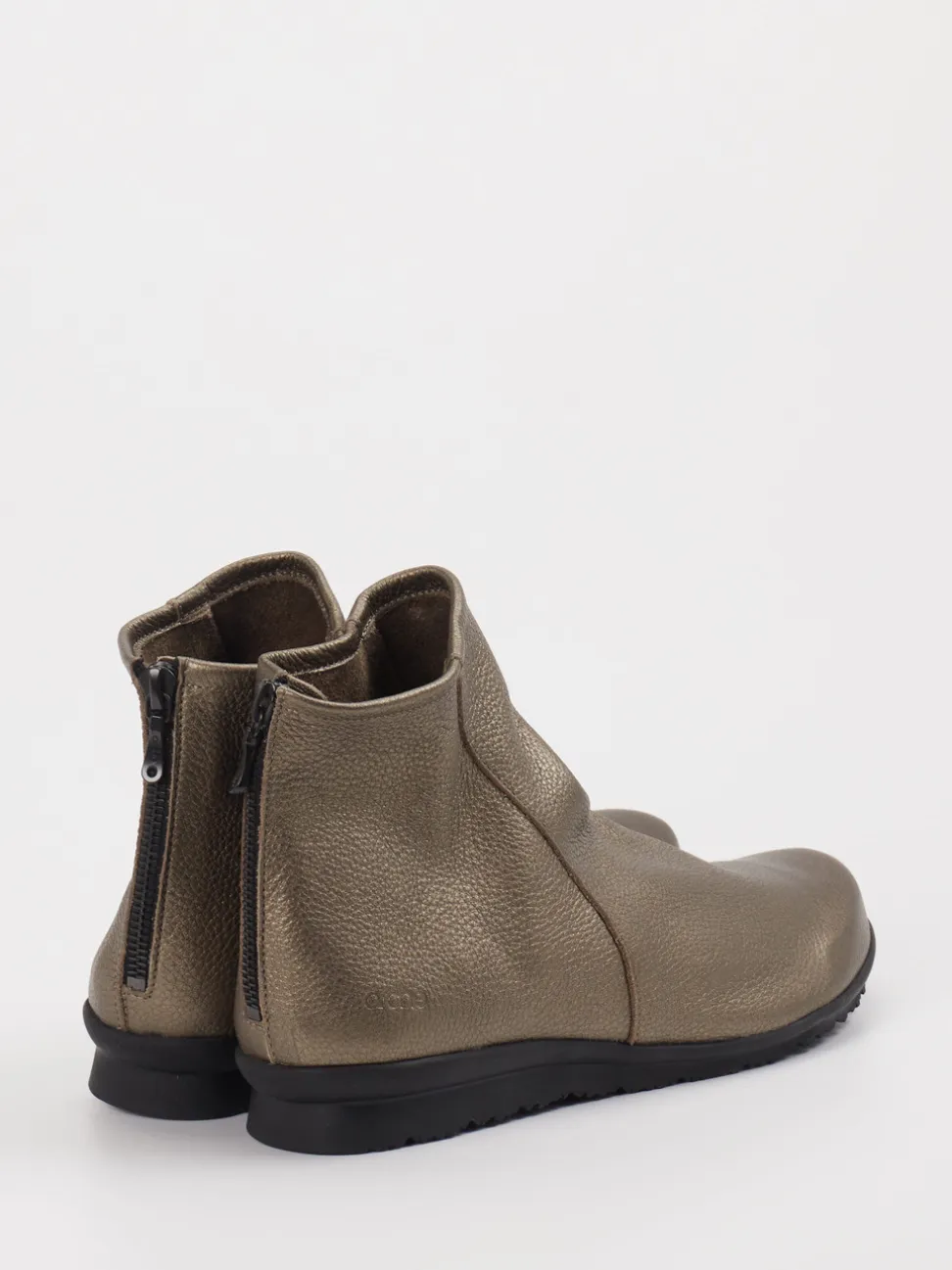 Arche – Ankle Boots aus Metallicleder bronzebraun