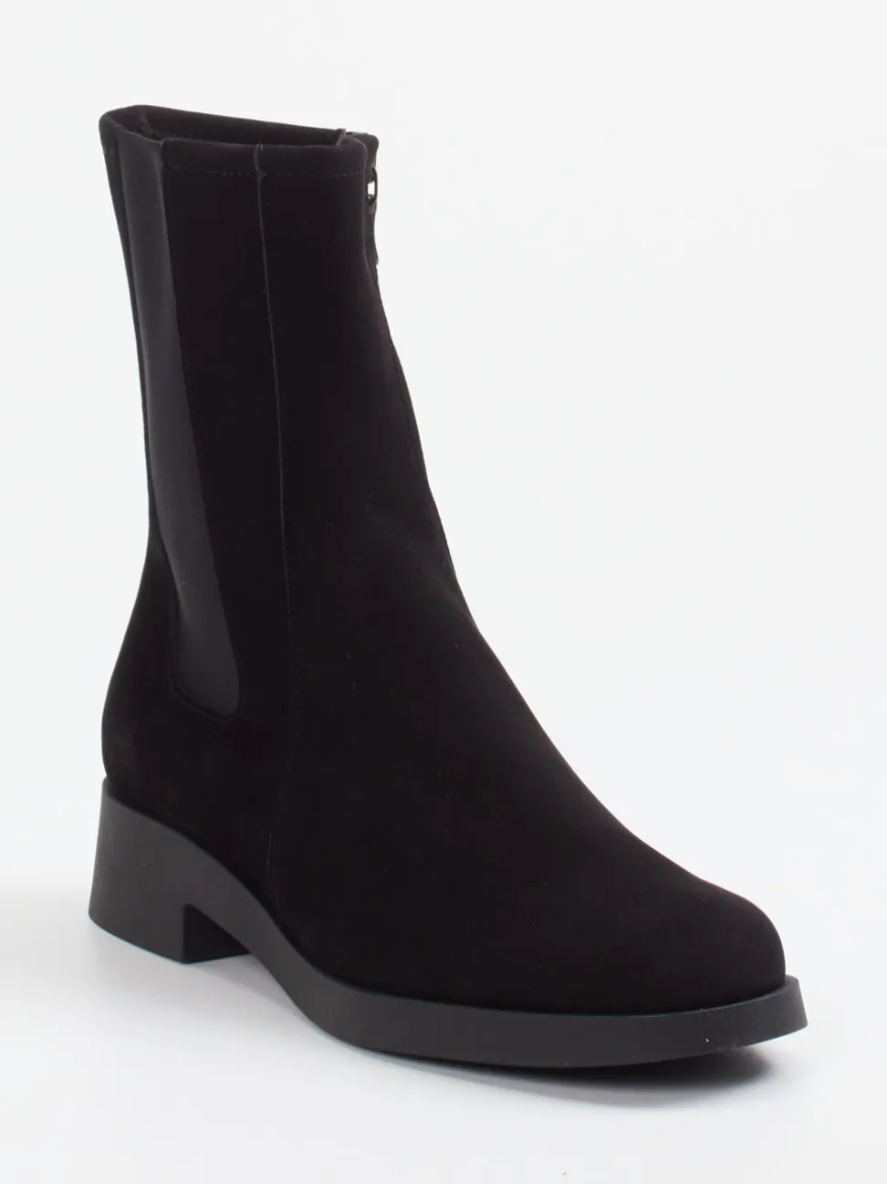 Arche – Chelsea-Stiefelette aus Nubukleder schwarz