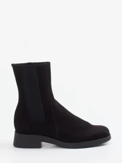 Arche – Chelsea-Stiefelette aus Nubukleder schwarz