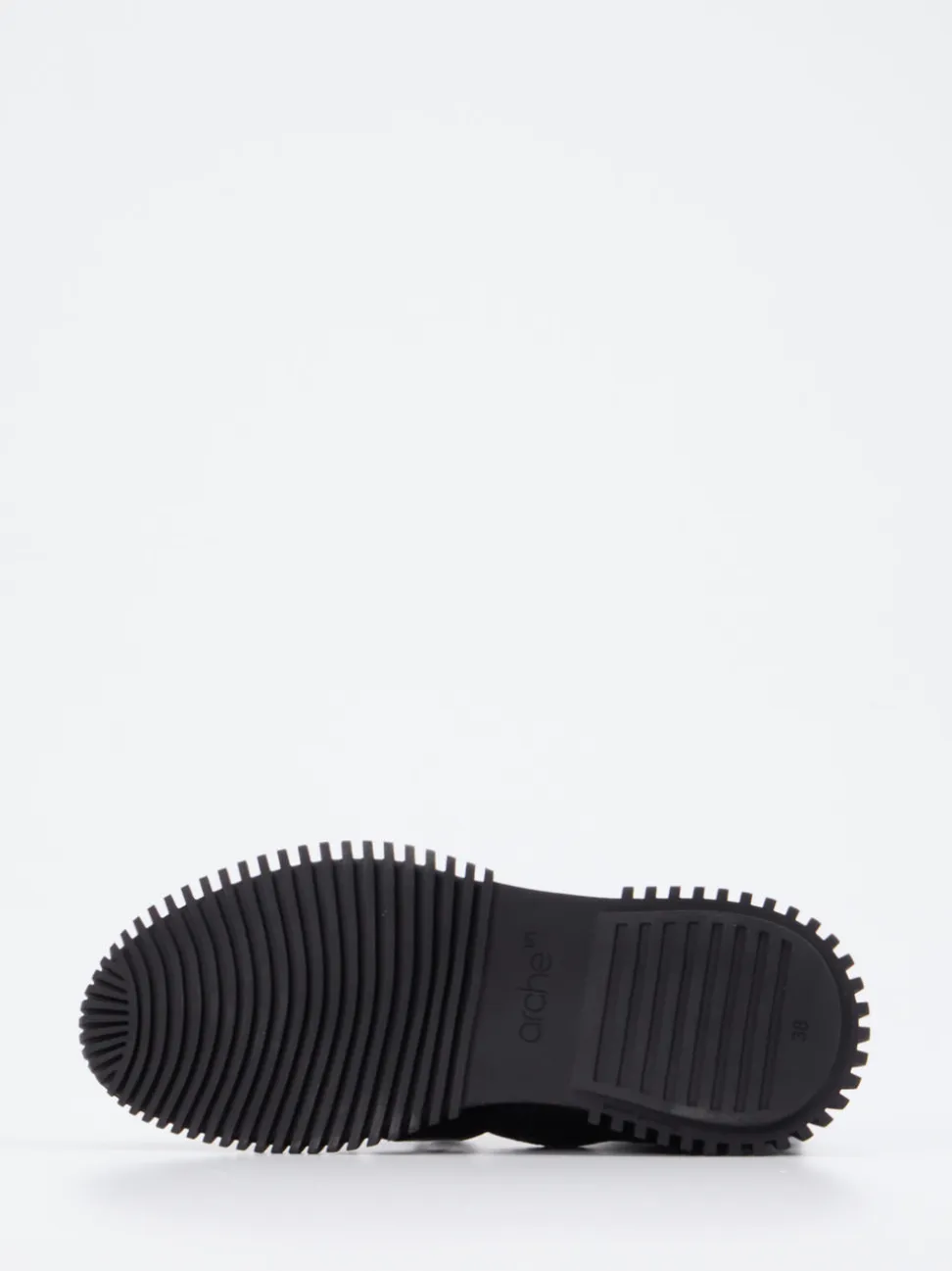 Arche – High-Top Sneaker aus Kalb- und Lackleder schwarz