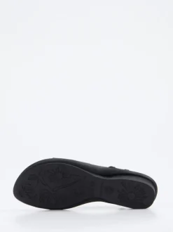 Arche – Komfortsandalen aus Stretch mit Lackdetail