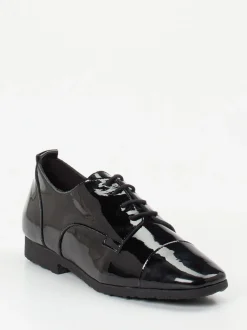 Arche – Lack-Oxford aus schwarzem Lackleder
