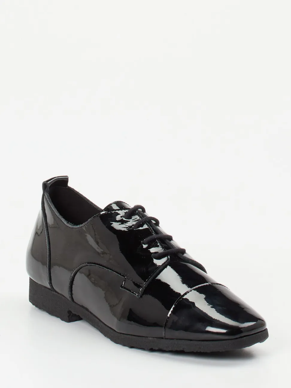 Arche – Lack-Oxford aus schwarzem Lackleder