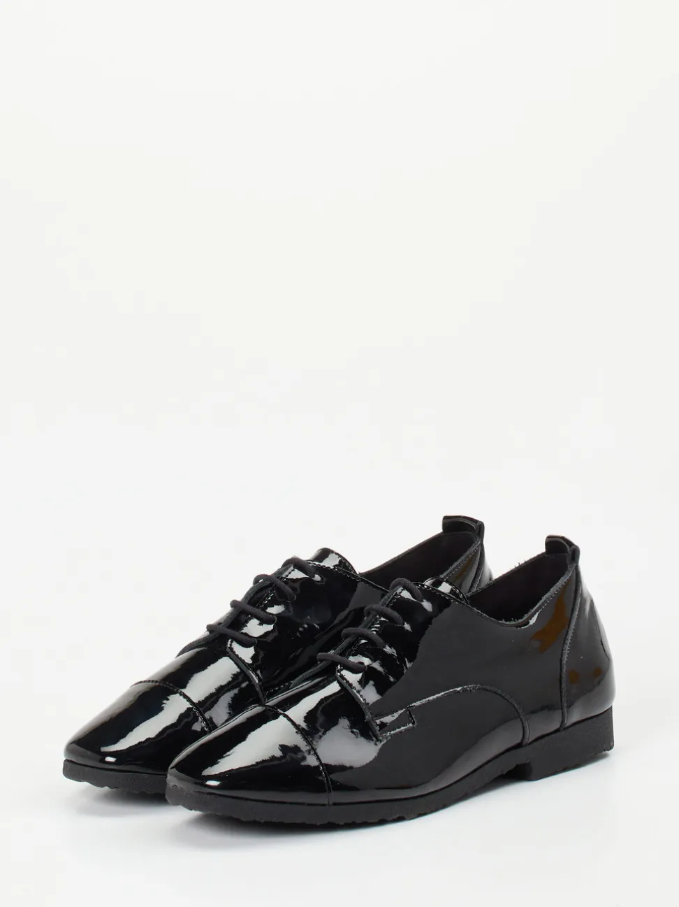 Arche – Lack-Oxford aus schwarzem Lackleder