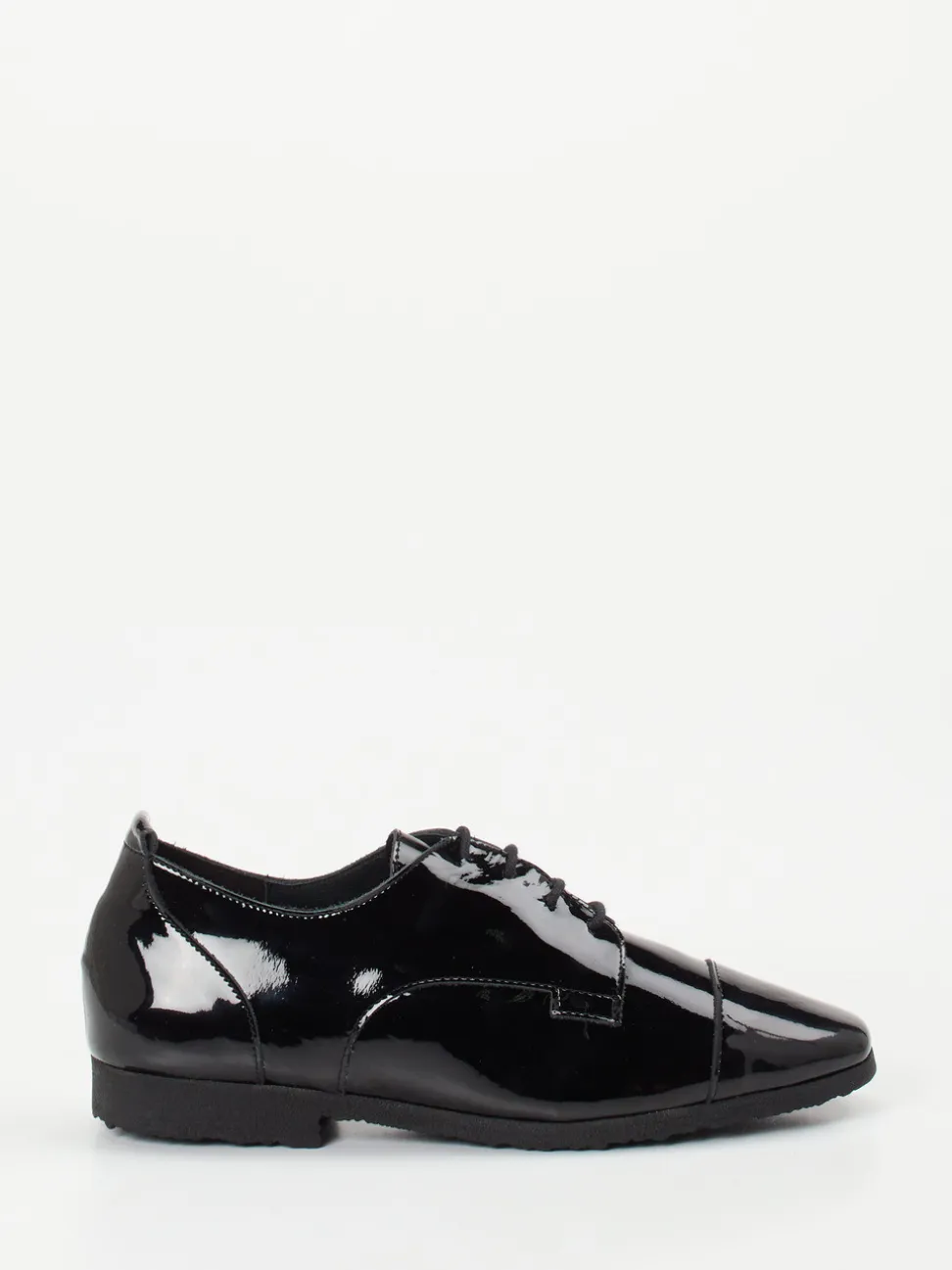 Arche – Lack-Oxford aus schwarzem Lackleder