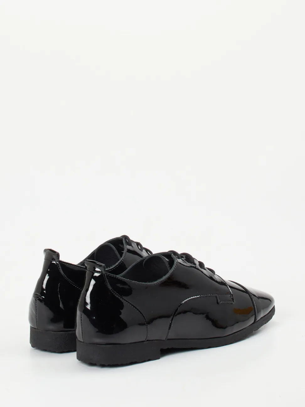 Arche – Lack-Oxford aus schwarzem Lackleder