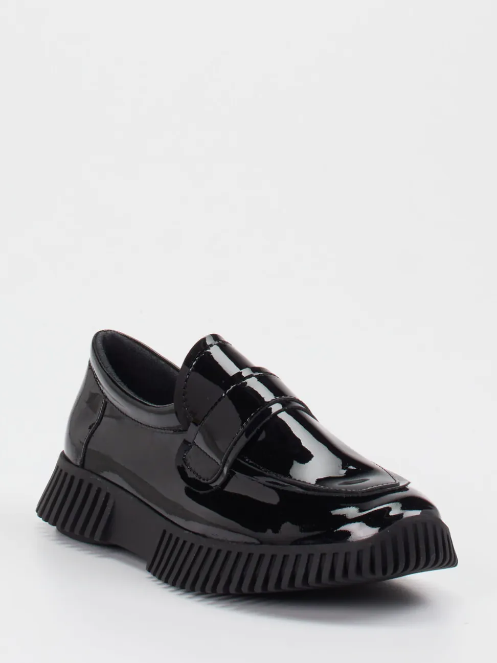 Arche – Loafer aus Lackleder in Schwarz