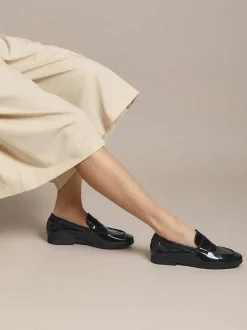 Arche – Loafer aus Lackleder in Schwarz