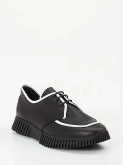Arche – Schnürschuhe aus Kalbleder Schwarz-Weiß