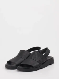 Arche – Slingback-Sandalen aus Känguruleder schwarz