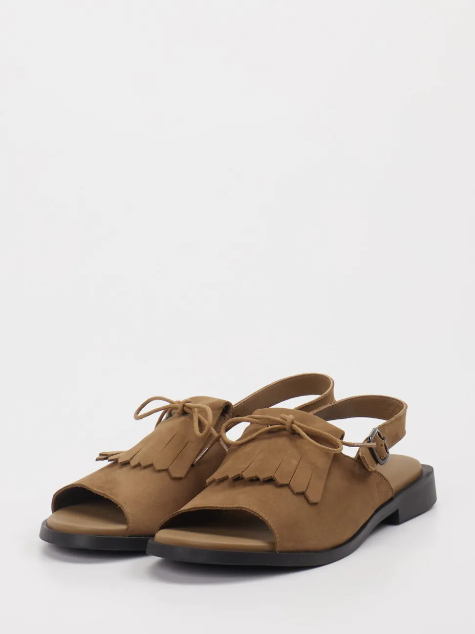 Arche – Slingback-Sandalen aus Leder Cognacbraun