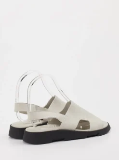 Arche – Slingback-Sandalen aus Känguruleder cremeweiß
