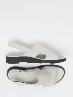 Arche – Slingback-Sandalen aus Känguruleder cremeweiß