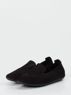 Arche – Slipper aus Nubukleder in Schwarz