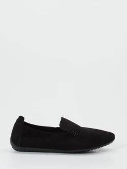 Arche – Slipper aus Nubukleder in Schwarz