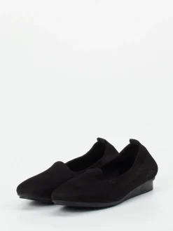 Arche – Slipper aus Nubukleder in Schwarz