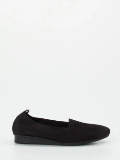 Arche – Slipper aus Nubukleder in Schwarz
