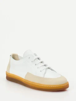 Arche – Sneaker aus Kalbleder in Weiß und Sand