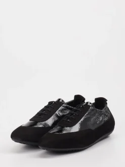 Arche – Sneaker aus Lackleder in Schwarz