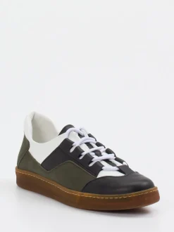Arche – Sneaker aus Velourleder und Glattleder schwarz