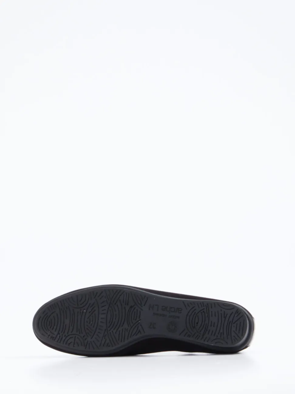 Arche – Spangenpumps aus Lackleder und Veloursleder Schwarz