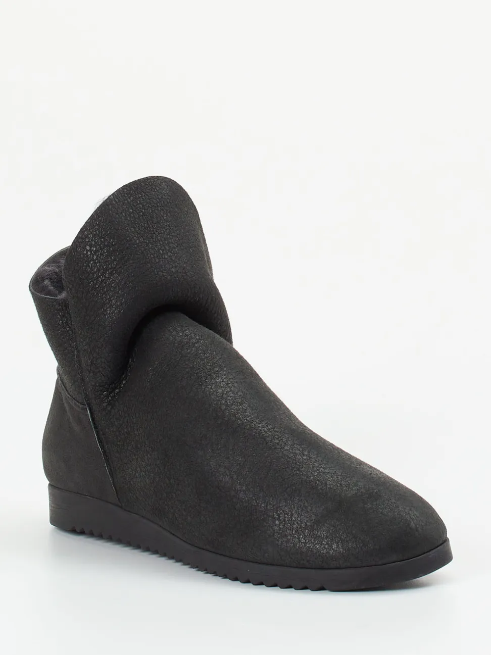 Arche – Stiefelette aus Veloursleder schwarz gefüttert