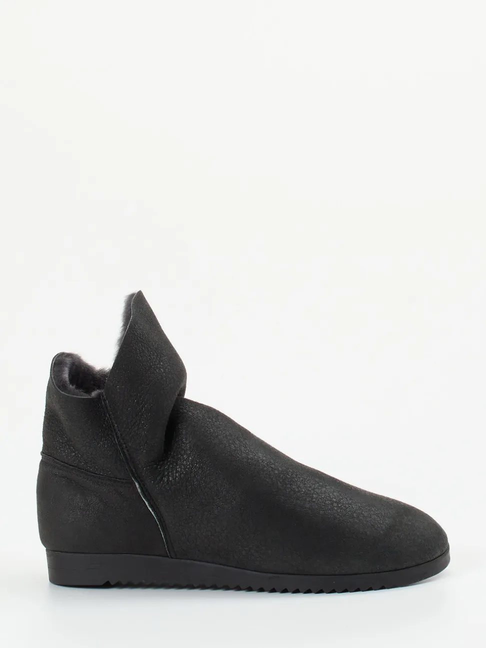 Arche – Stiefelette aus Veloursleder schwarz gefüttert