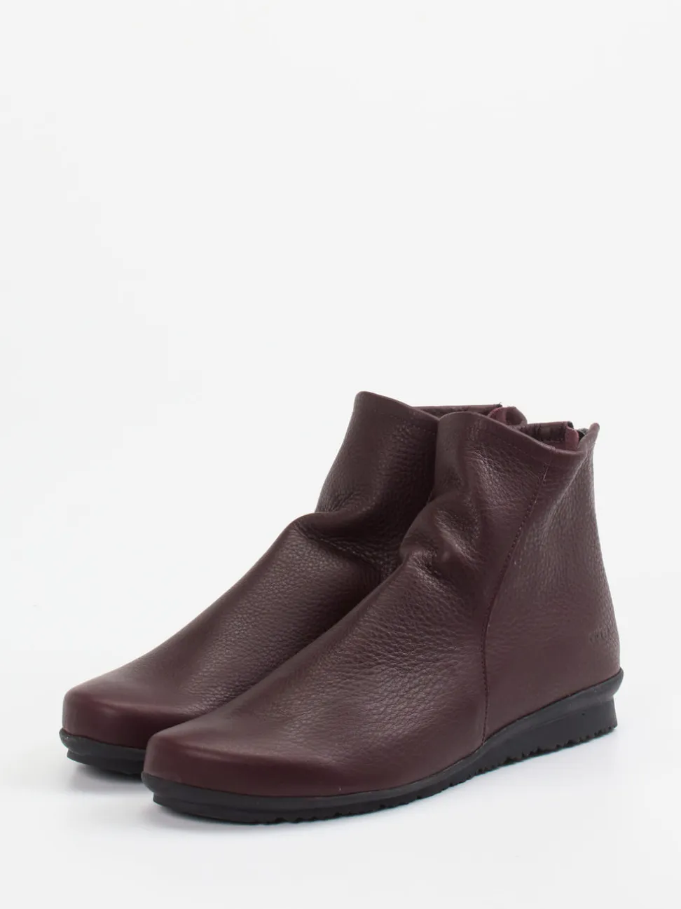 Arche – Stiefeletten aus Kalbleder in Bordeauxrot