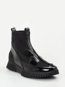 Arche – Stiefeletten aus Lackleder Schwarz