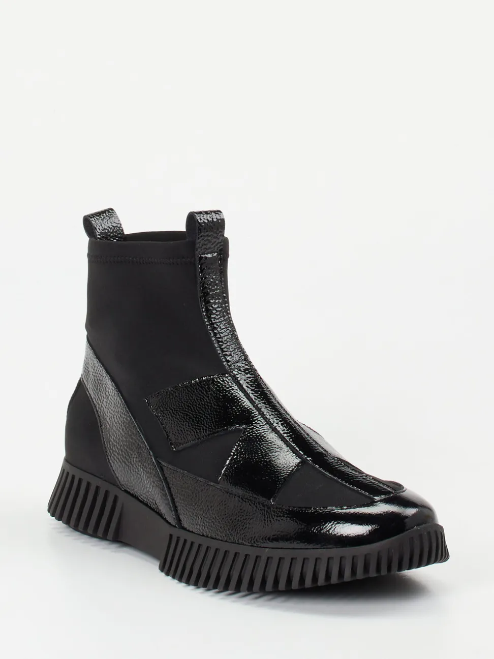 Arche – Stiefeletten aus Lackleder Schwarz