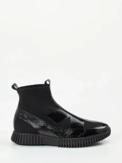 Arche – Stiefeletten aus Lackleder Schwarz