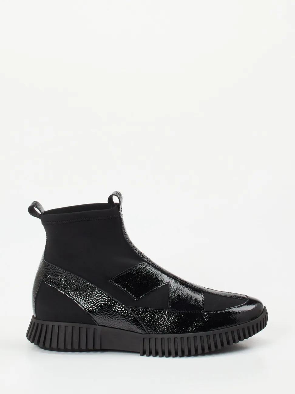 Arche – Stiefeletten aus Lackleder Schwarz