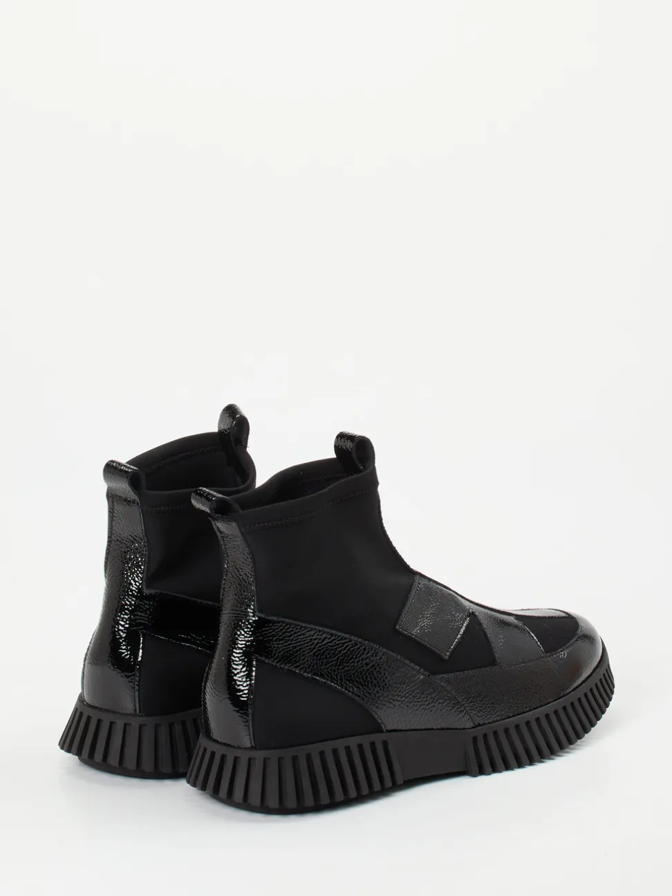 Arche – Stiefeletten aus Lackleder Schwarz